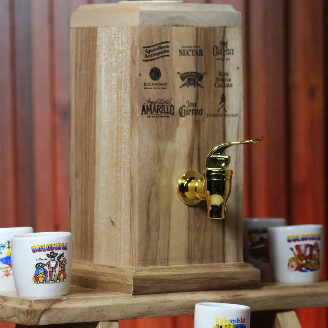 Dispensador de licor Premium - Porta copas incluido