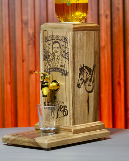 Dispensador de licor tributo cantantes