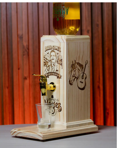 Dispensador de licor tributo cantantes