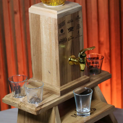 Dispensador de licor Premium - Porta copas incluido