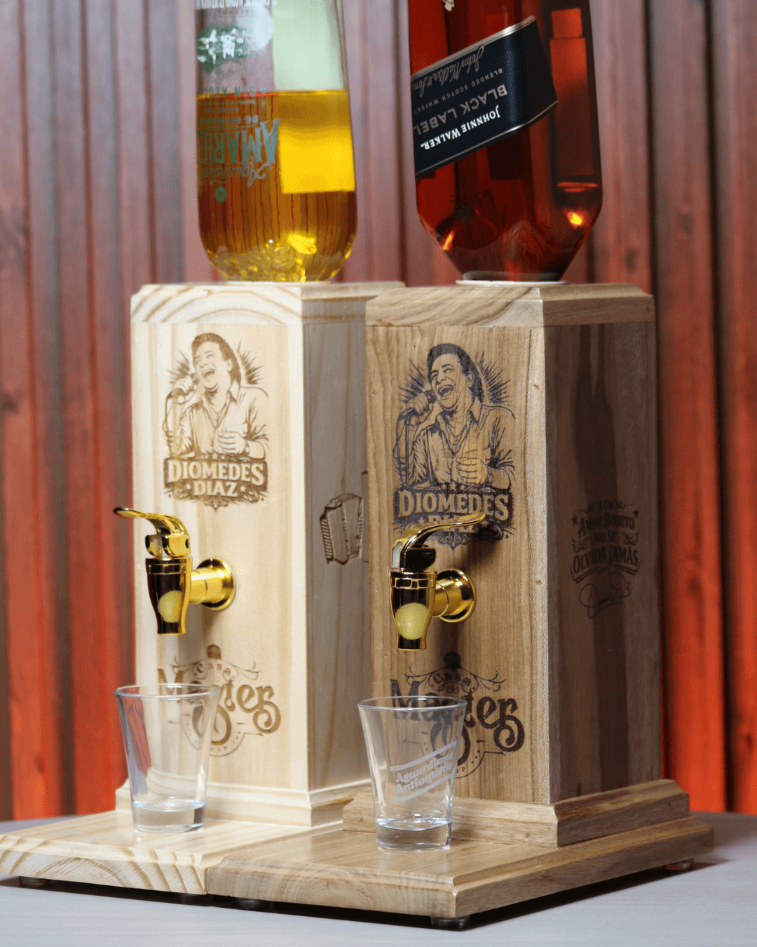 Dispensador de licor Tributo Diomedes Diaz