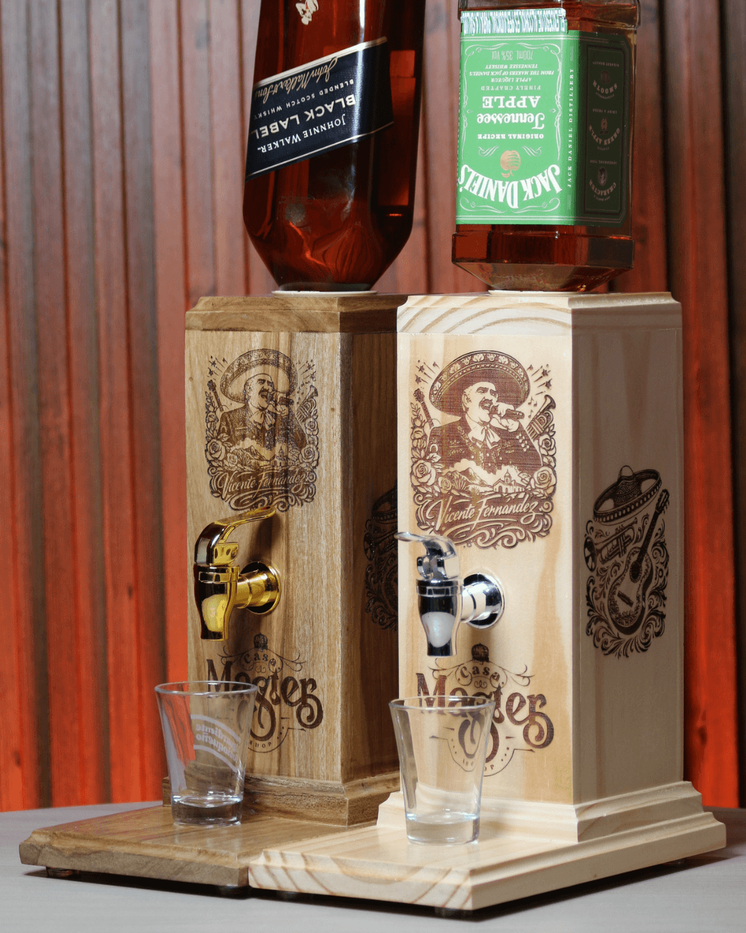 Dispensador de licor Tributo Vicente Fernandez