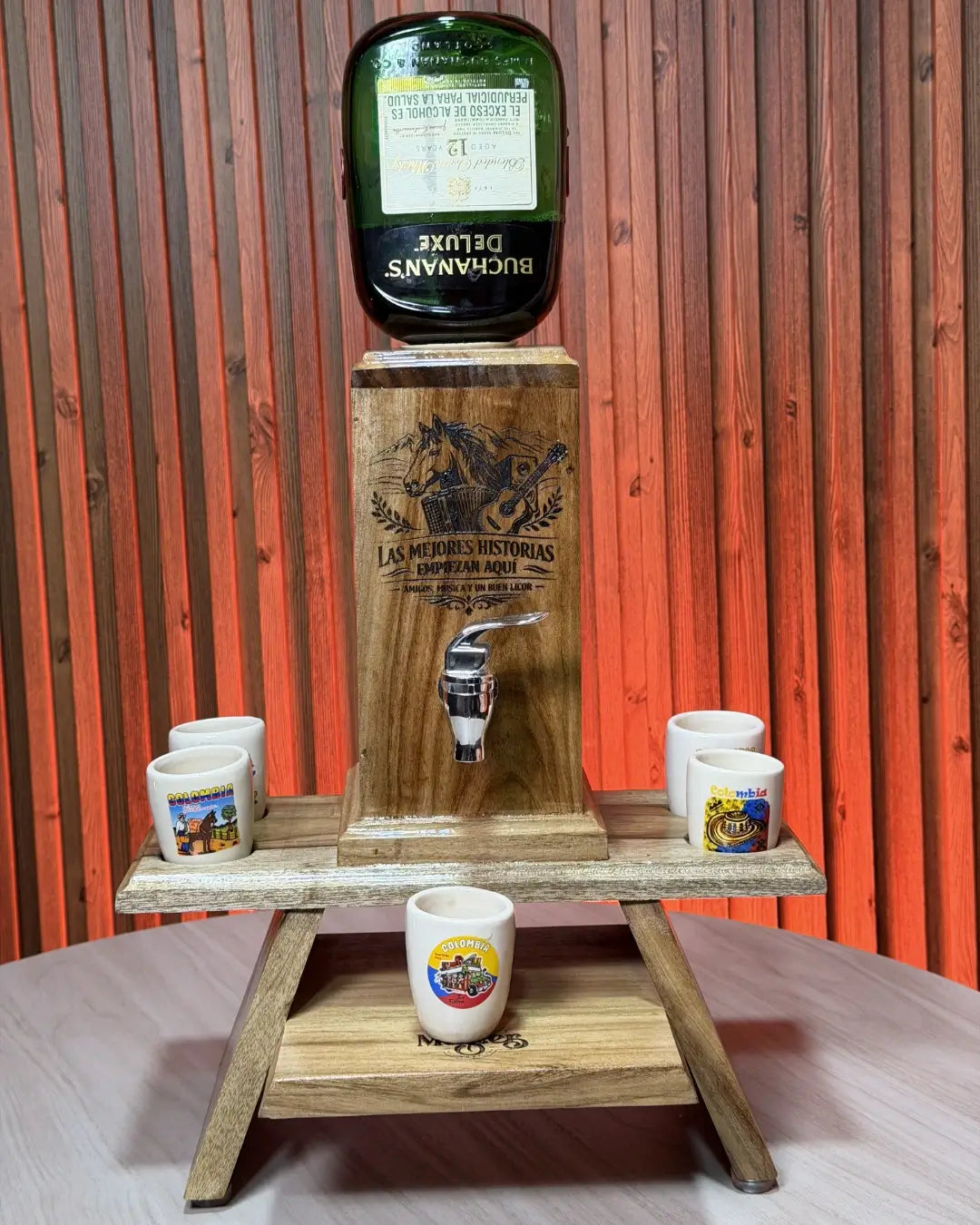 Dispensador de licor Premium - Porta copas incluido