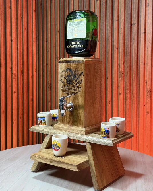 Dispensador de licor Premium - Porta copas incluido